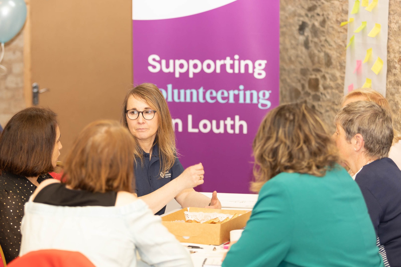 Networking at seminar in Dunleer Market house